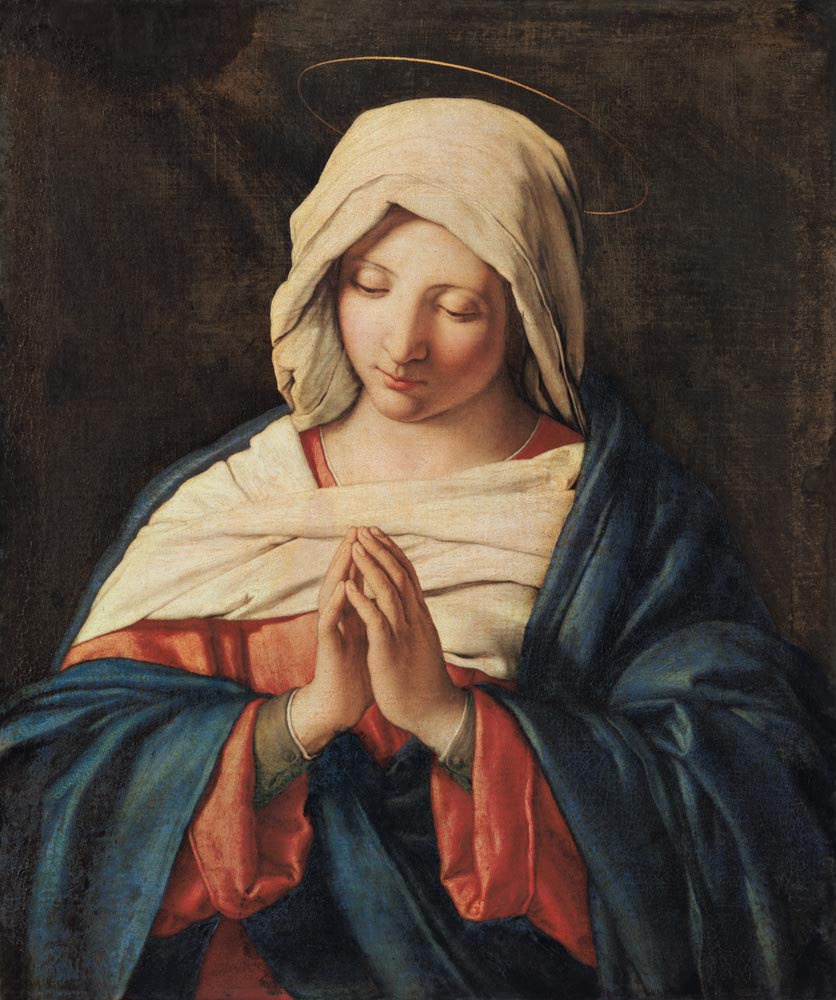 Praying Madonna. de Giovan Battista detto "Il Sassoferrato" Salvi