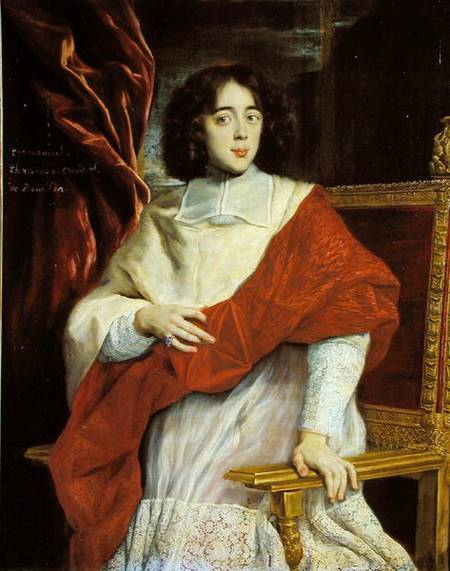 Emmanuel-Theodose de la Tour d'Auvergne (1643-1715) Cardinal de Bouillon de Giovanni Batt. Baccicio Gaulli
