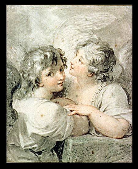 Two angels de Giovanni Battista Cipriani