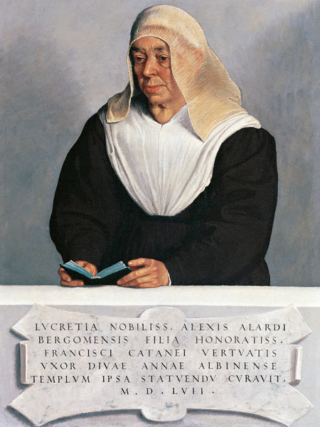 The Abbess Lucrezia Vertova Agliardi de Giovanni Battista Moroni