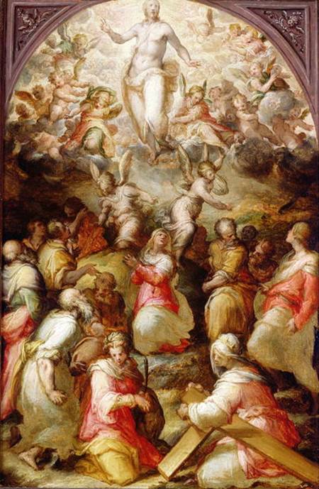The Ascension of Christ with St. Agnes and St. Helen de Giovanni Battista Naldini