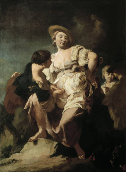 Piazzetta, Giovanni Battista 1682-1754. ''L''indovina'' (The fortune-teller), 1740. Oil on canvas, 1 de Giovanni Battista Piazzetta