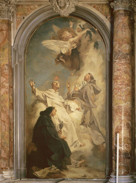 G.B.Piazzetta / Three saints de Giovanni Battista Piazzetta