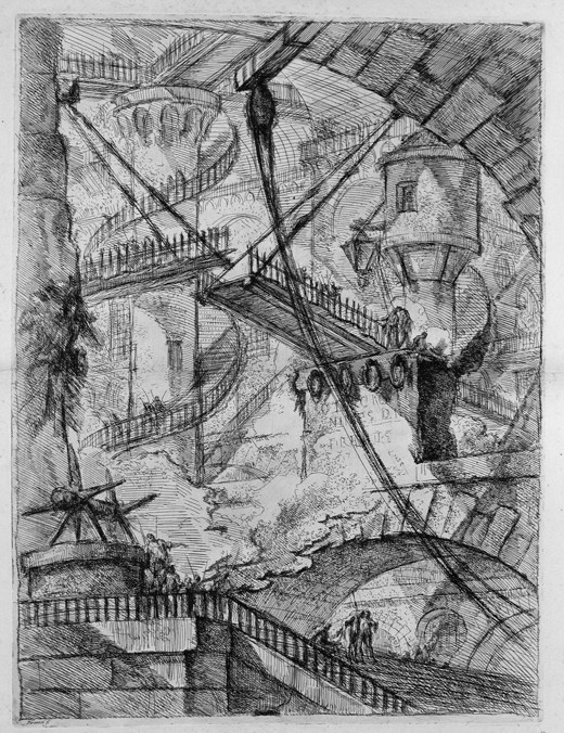 The Drawbridge. From the series The Imaginary Prisons (Le Carceri d'Invenzione) de Giovanni Battista Piranesi