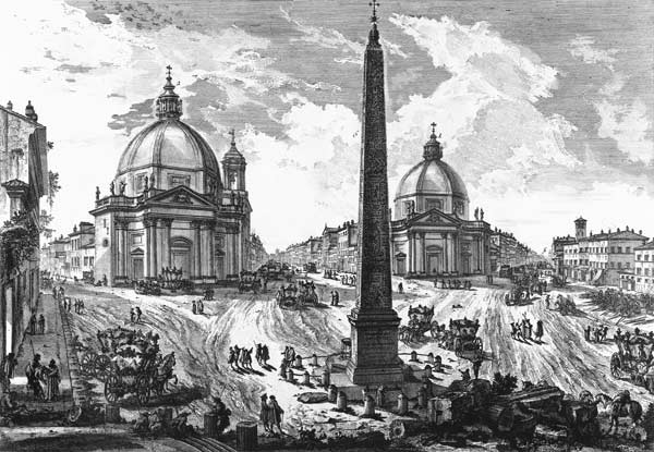 Veduta della Piazza del Popolo, c.1750 de Giovanni Battista Piranesi