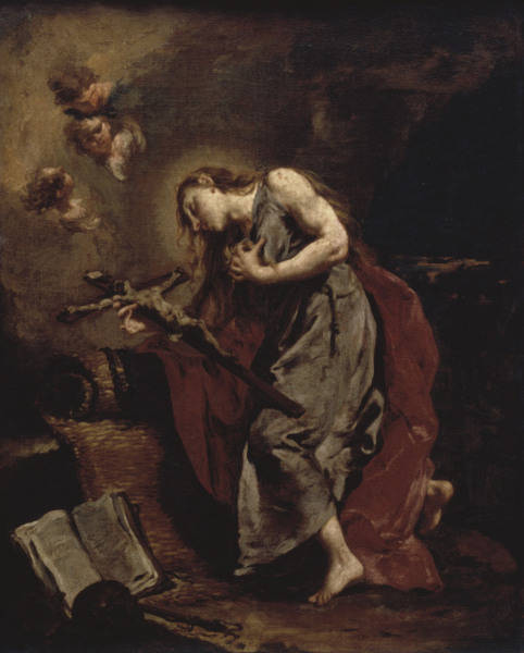 Pittoni, Giovanni Battista 1687-1767. ''Marie-Madeleine'', vers 1745. (Croquis realise pour le table de Giovanni Battista Pittoni