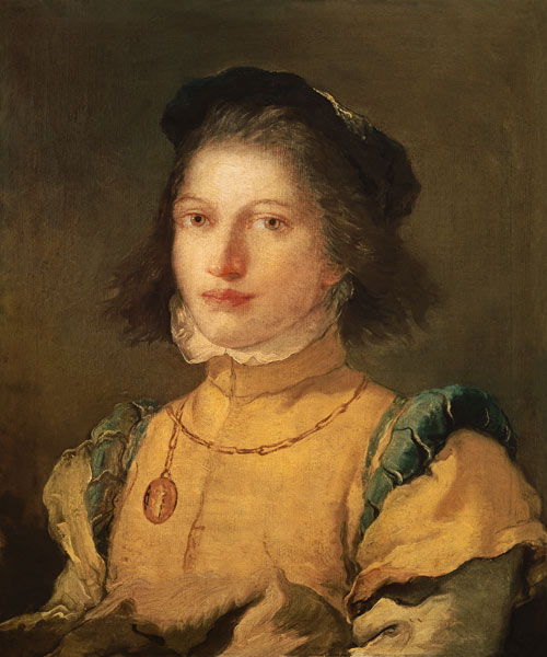 A girl in 16th century page's costume de Giovanni Battista Tiepolo