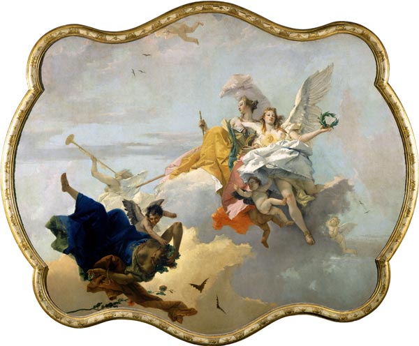 Triumph of Virtue and Nobility de Giovanni Battista Tiepolo