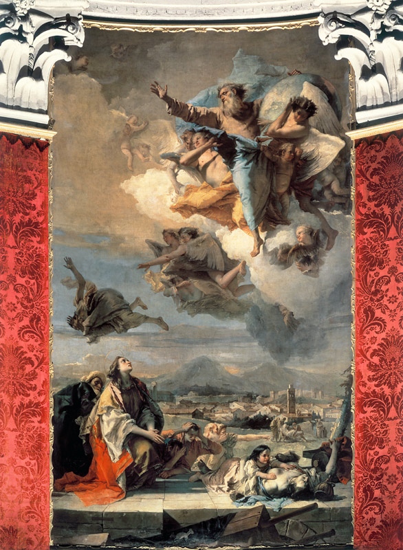 G.B.Tiepolo / Intercession of St. Thecla de Giovanni Battista Tiepolo