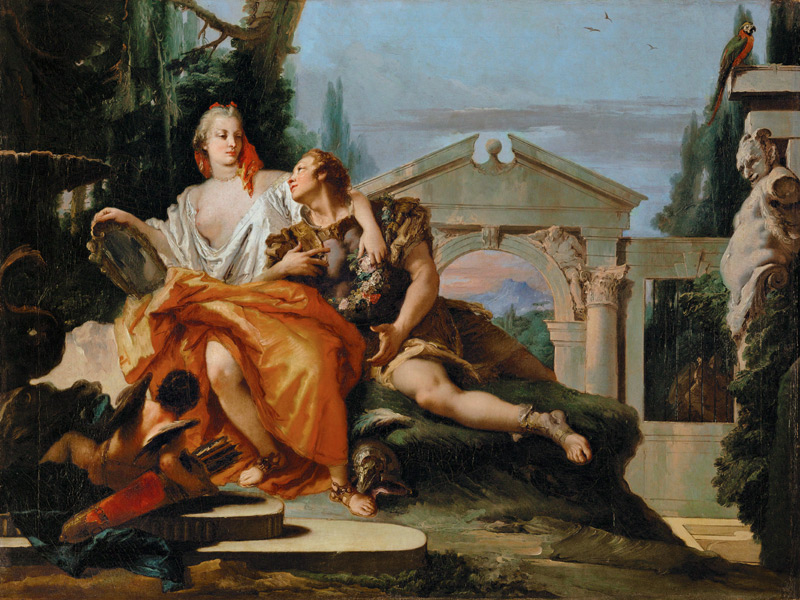 Rinaldo in the magic spell Armidas. de Giovanni Battista Tiepolo