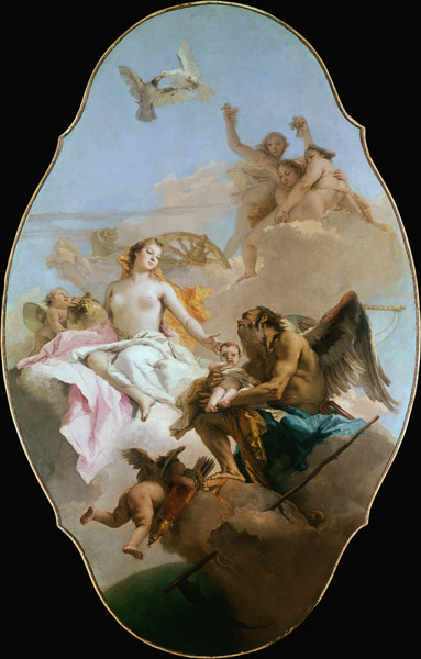 Venus, ceiling painting de Giovanni Battista Tiepolo