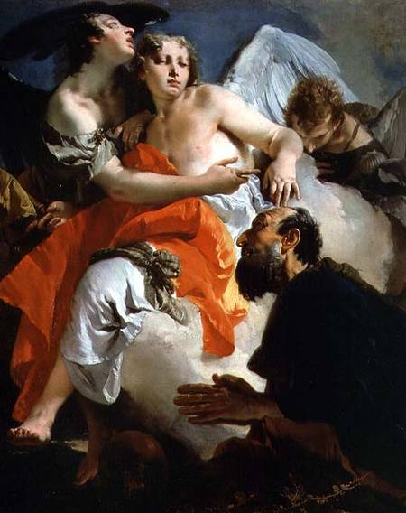 Abraham and the Three Angels de Giovanni Battista Tiepolo