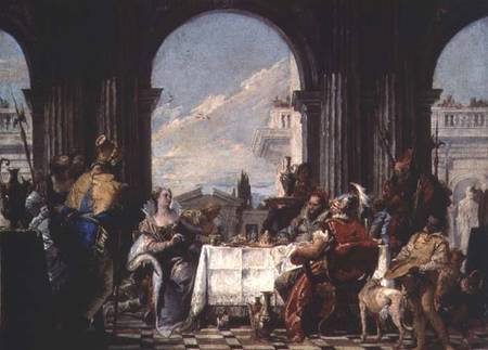 The Banquet of Anthony and Cleopatra de Giovanni Battista Tiepolo