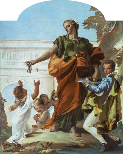Charity Dispensing Alms (fresco) de Giovanni Battista Tiepolo