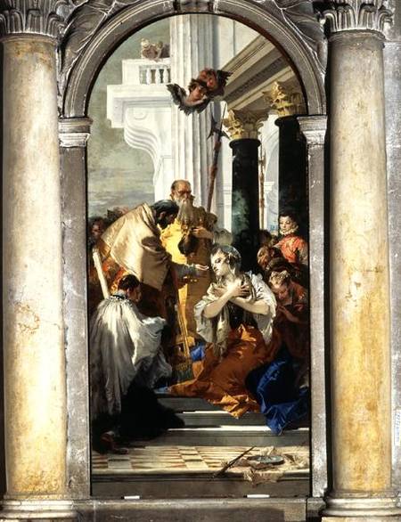 The Last Communion of St. Lucy de Giovanni Battista Tiepolo
