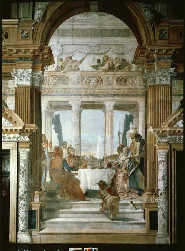 Das Gastmahl der Kleopatra de Giovanni Battista Tiepolo
