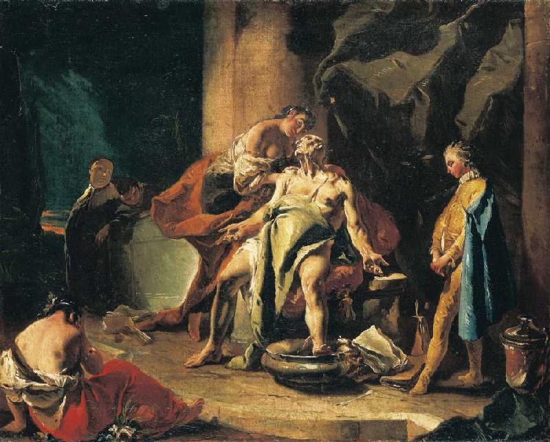Der Tod Senecas de Giovanni Battista Tiepolo