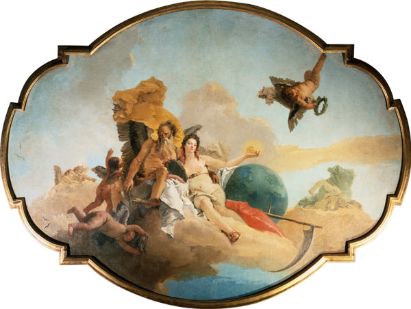 Die Zeit entschleiert die Wahrheit de Giovanni Battista Tiepolo