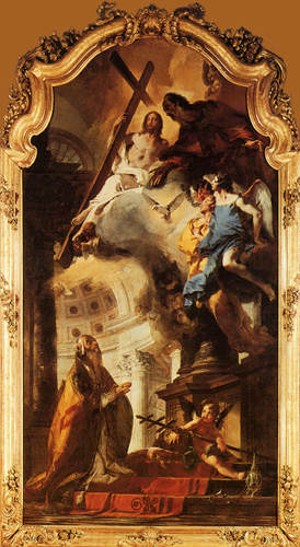 The admiration of the Trinität by the St. pope Cle de Giovanni Battista Tiepolo