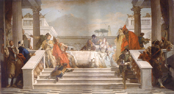 Das Fest der Cleopatra. de Giovanni Battista Tiepolo