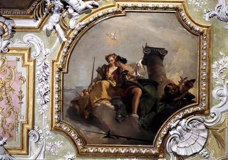 Fortitude and Justice from the 'Sala Capitolare' (Hall of Surrender) de Giovanni Battista Tiepolo