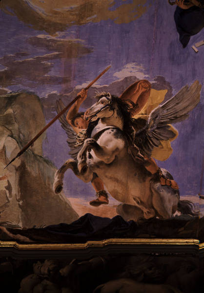 Tiepolo / Bellerophon on Pegasus / 1750 de Giovanni Battista Tiepolo