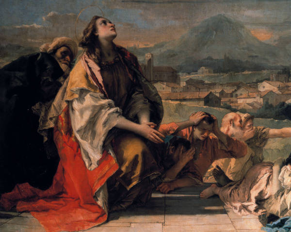G.B.Tiepolo / Intercession of St. Thecla de Giovanni Battista Tiepolo