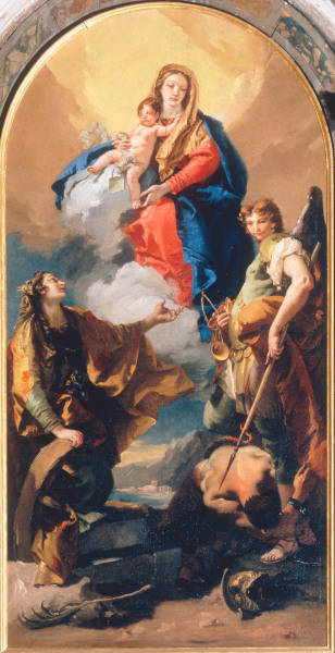 Mary, Child & Saints / Tiepolo de Giovanni Battista Tiepolo