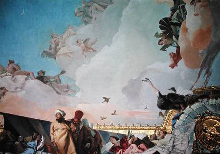 The Glory of Spain III, from the Ceiling of the Throne Room de Giovanni Battista Tiepolo