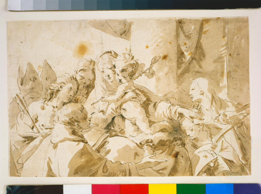 Madonna with Child and Saints de Giovanni Battista Tiepolo