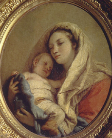 Maria mit dem schlafenden Jesusknaben de Giovanni Battista Tiepolo