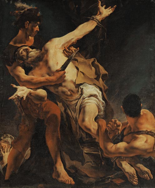 Martyrdom of St. Bartholomäus. de Giovanni Battista Tiepolo