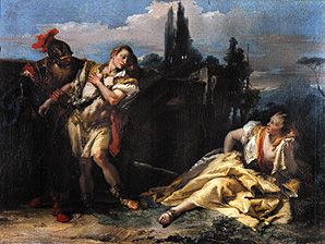 Rinaldo leaves Armida. de Giovanni Battista Tiepolo