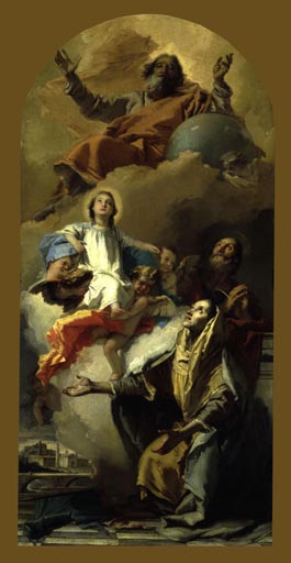 Die Vision der heiligen Anna de Giovanni Battista Tiepolo