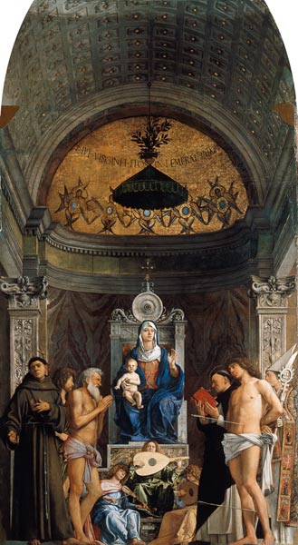 Bellini, Giovanni c.1430 - 1516. - ''Sacra Conversazione'' (Madonna with Child and Saints), 1487/88. de Giovanni Bellini