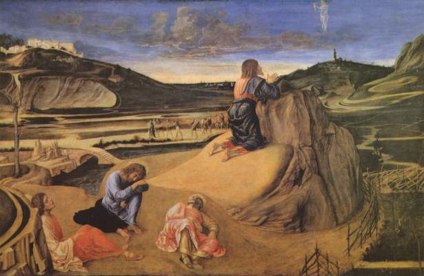 Christ at the mount of olives de Giovanni Bellini