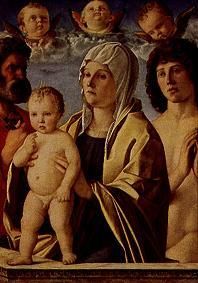 Maria with the child between the hll. Peter and Se de Giovanni Bellini