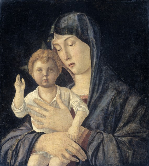 Virgin with Standing Blessing Child de Giovanni Bellini