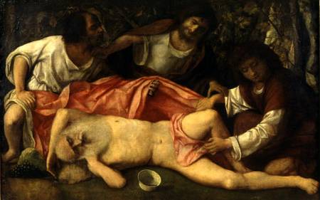 The Mocking of Noah de Giovanni Bellini