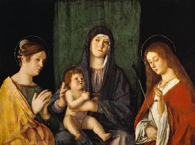 The virgin and the child with the St. Kathatina and St. Ursula