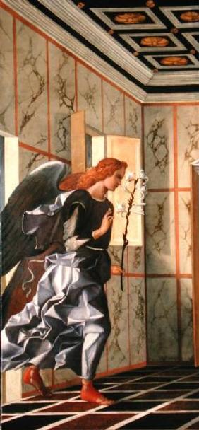 The Archangel Gabriel, from The Annunciation diptych  (post-1998 restoration)