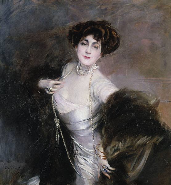 Portrait von Lady Diaz Albertini de Giovanni Boldini