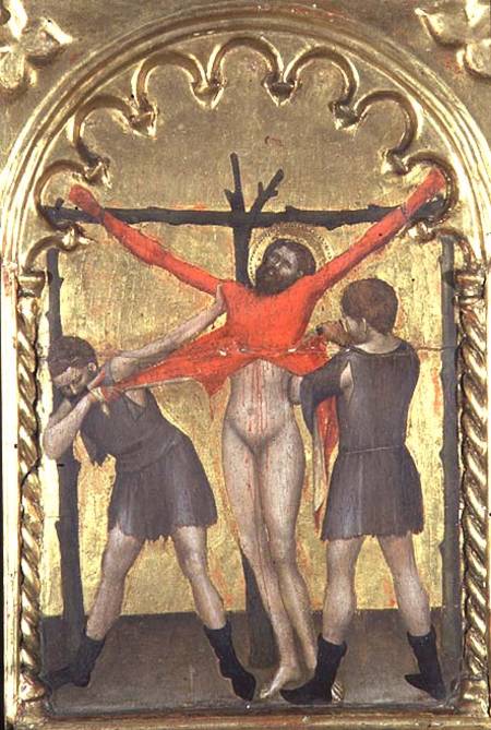 Christ on the Cross, detail from the polytych of the Spedale della Misericordia de Giovanni  da Milano