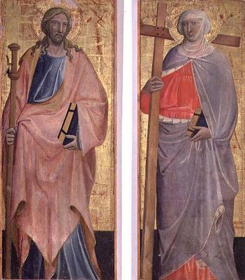 St. James and St. Helena (tempera on panels) de Giovanni dal Ponte
