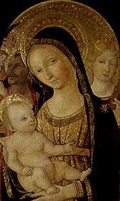 Madonna con niño y Sta Katharina y San Cristobal