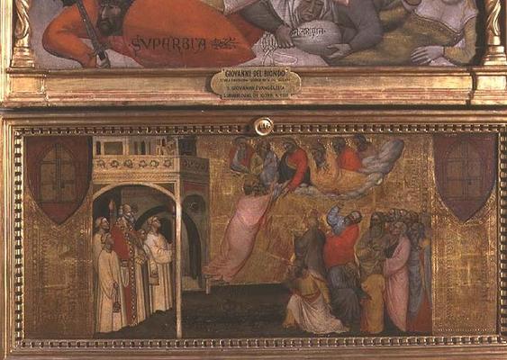 The Ascension of St. John the Evangelist (tempera on panel) de Giovanni  di Niccolo del Biondo