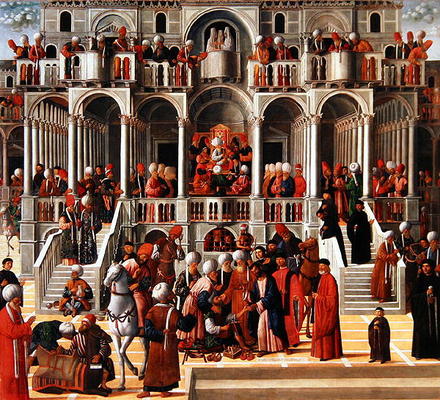 Saint Mark Heals Aniano (oil on canvas) de Giovanni di Niccolo Mansueti
