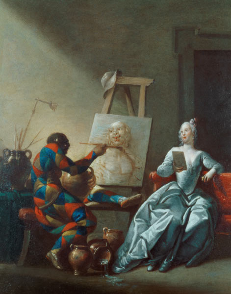 The Harlequin Painter de Giovanni Domenico Ferretti