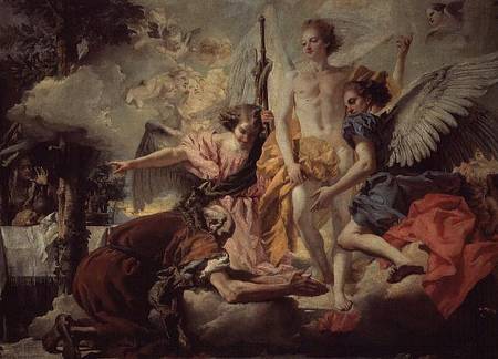 Abraham and the Three Angels de Giovanni Domenico Tiepolo