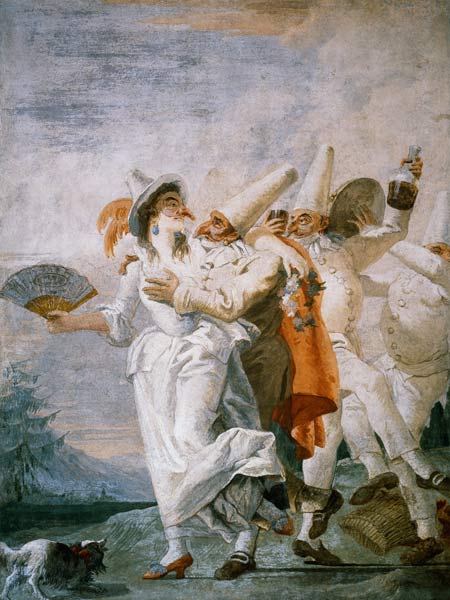 Pulcinella in Love de Giovanni Domenico Tiepolo